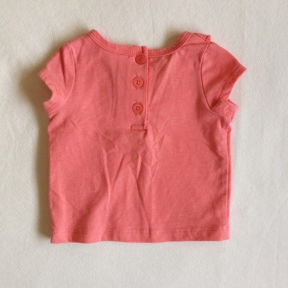 tommy hilfiger coral ruffle top 0-3 months baby girl - Picture 4 of 5